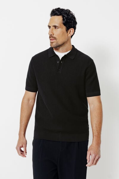 Polo en maille micro piqu&eacute;