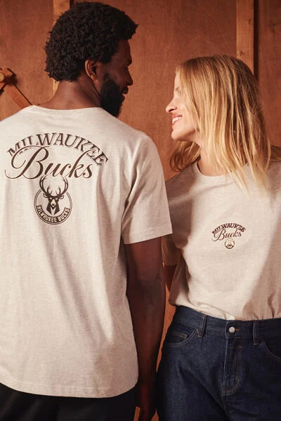 Tee shirt Milwaukee Bucks licence NBA