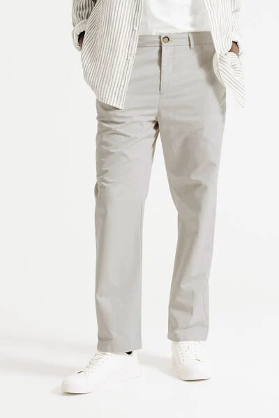 Pantalon chino tapered 7/8&egrave;me